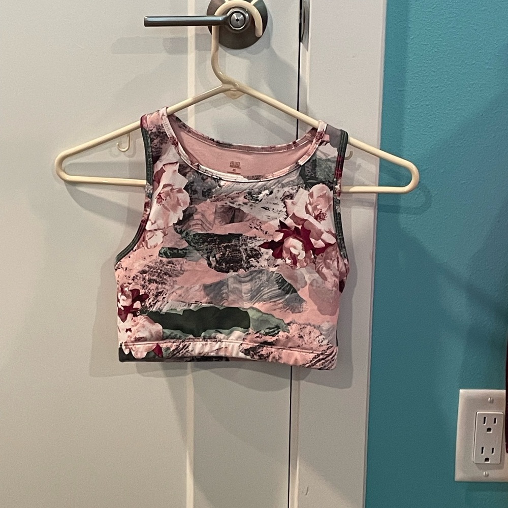 Floral sport bra